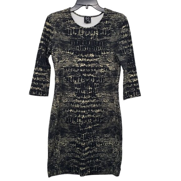 McQ by Alexander McQueen Stretchy Snakeskin Print Bodycon Dress Y2K Style - Picture 1 of 10